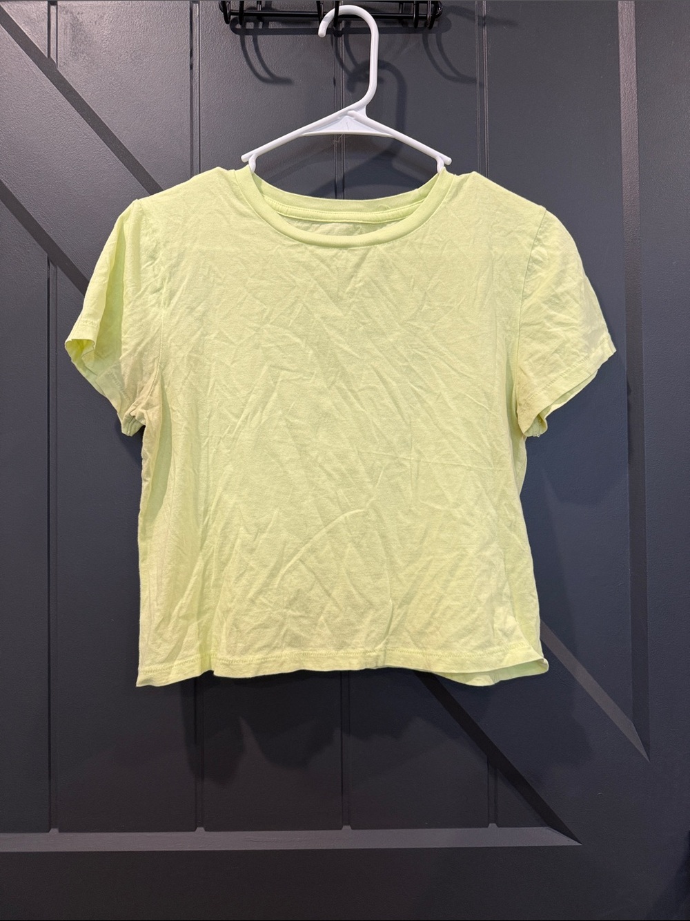 Universal Thread Light Yellow Crop Tee